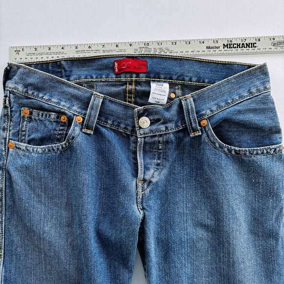 Vintage Levi's Type 1 Low Slouch Jeans Youth 13M Y2K Made in Hong Kong 1998 - Picture 12 of 16